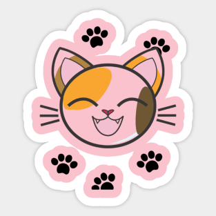 smiling cat Sticker